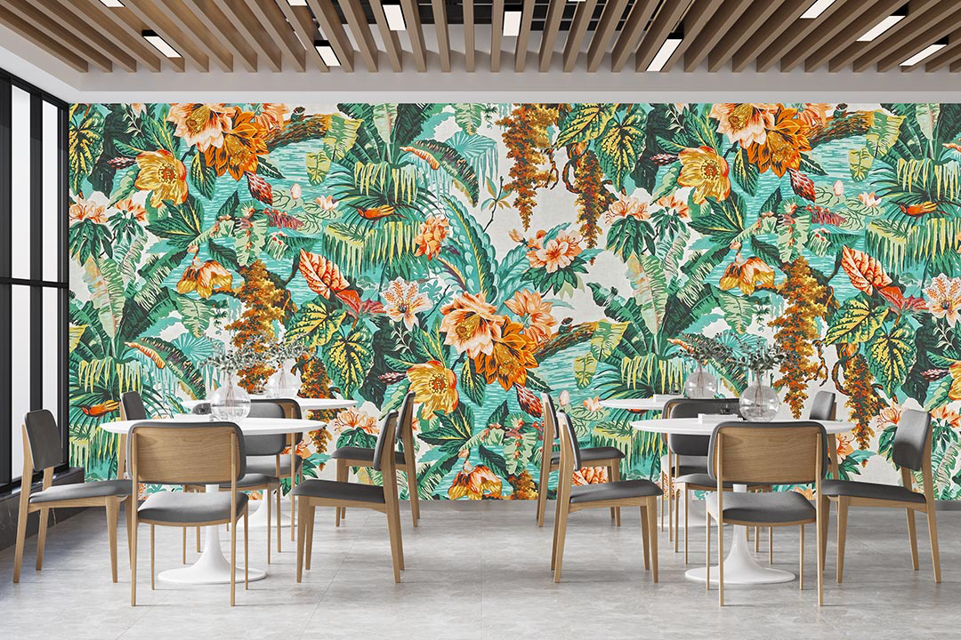 Tropik Bahçenin Renk Senfonisi Poster Duvar Kağıdı