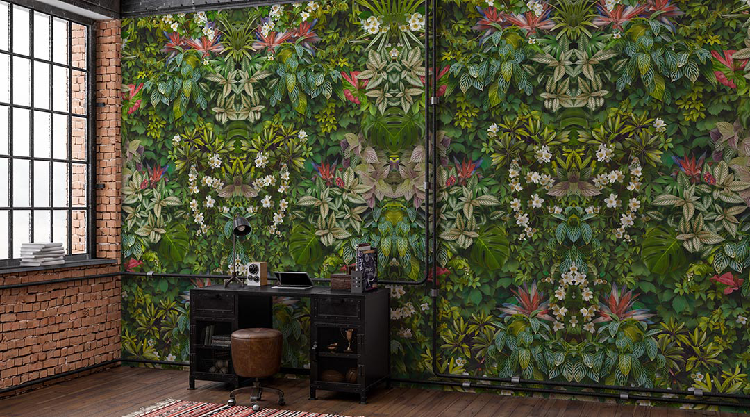 Tropik Ormanın Kalbinden Gelen Çiçek Şöleni Poster Duvar Kağıdı