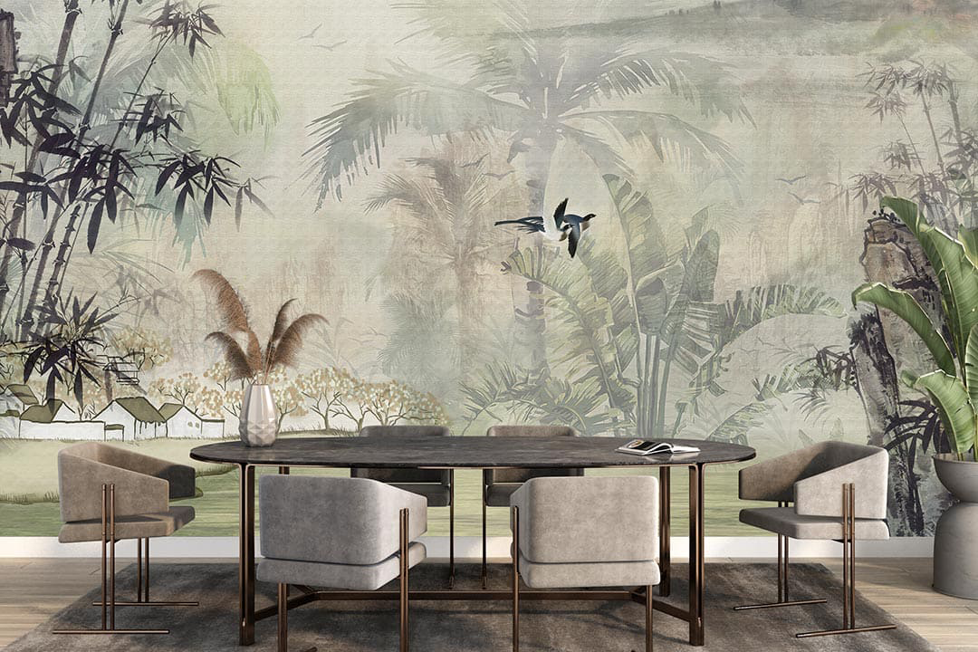 Tropikal Ormanın Gizemli Şarkı Fısıltısı Poster Duvar Kağıdı