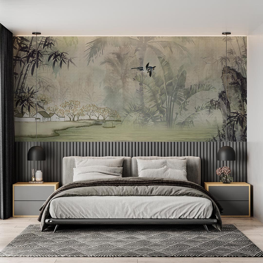 Tropikal Ormanın Gizemli Şarkı Fısıltısı Poster Duvar Kağıdı