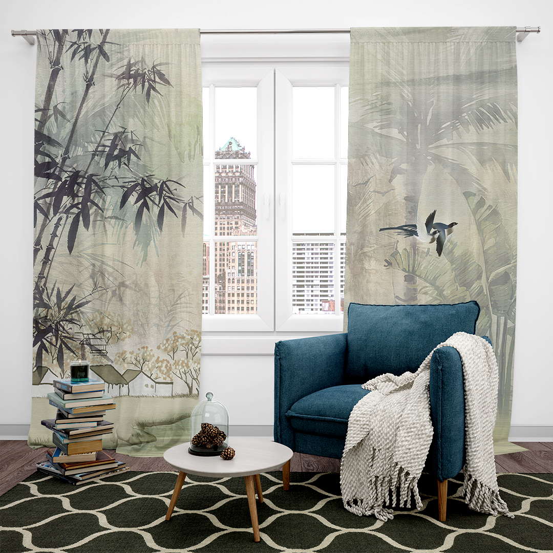 Tropikal Ormanın Gizemli Şarkı Fısıltısı Fon Perde