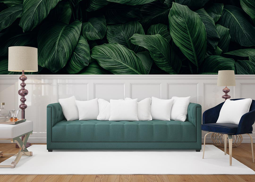 Tropikal Yapraklarla Gelen Huzur Poster Duvar Kağıdı