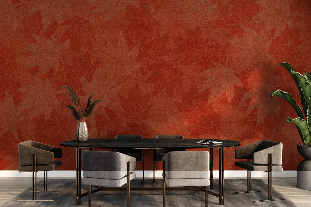 Turuncu Yaprakların Dansı Poster Duvar Kağıdı