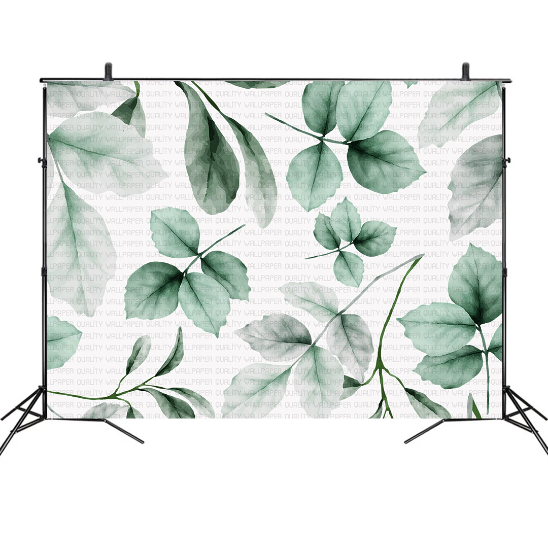 Yaprakların Gizemli Fısıltısı Fon Kumaş