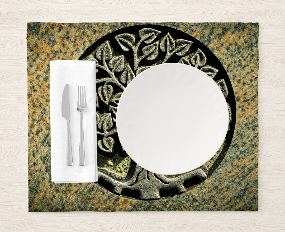 Yaşam Ağacı Kabartma Sanatı Amerikan Servis