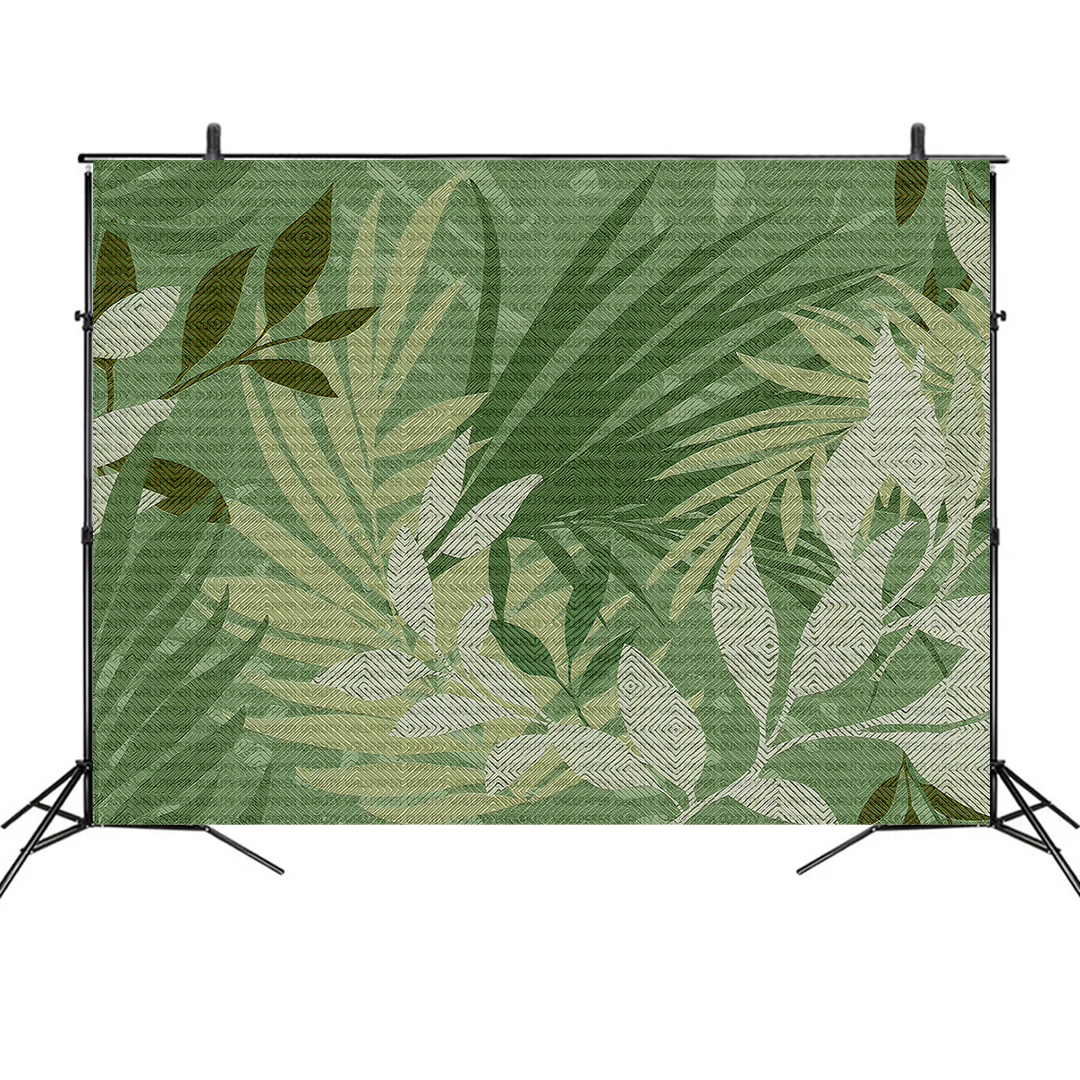 Yeşil Ormanın Fısıltısı Fon Kumaş