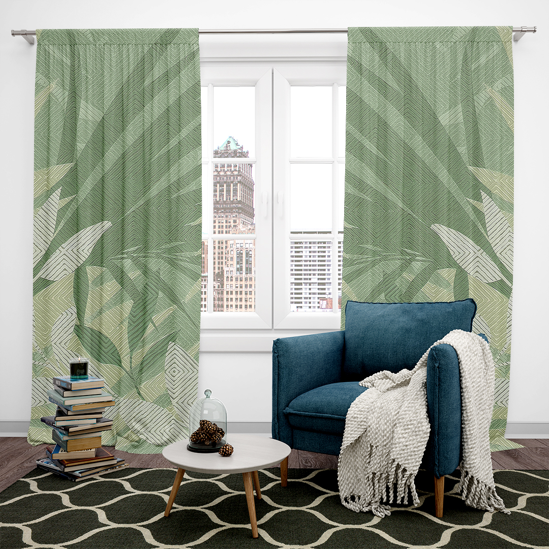 Yeşil Ormanın Fısıltısı Fon Perde