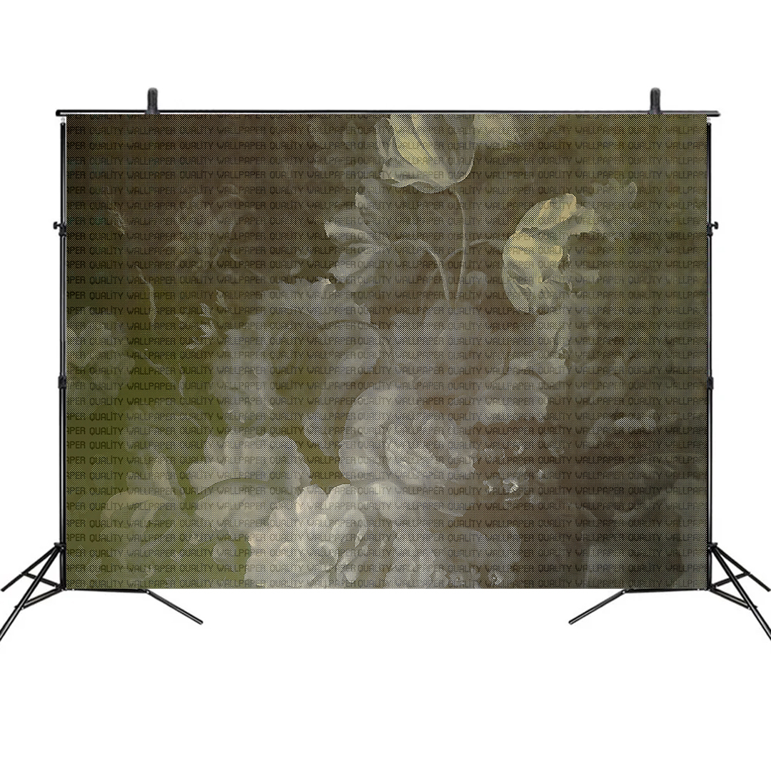 Zamansız Solgun Çiçeklerin Hüzünlü Zarafetindeki Yansıma Fon Kumaş