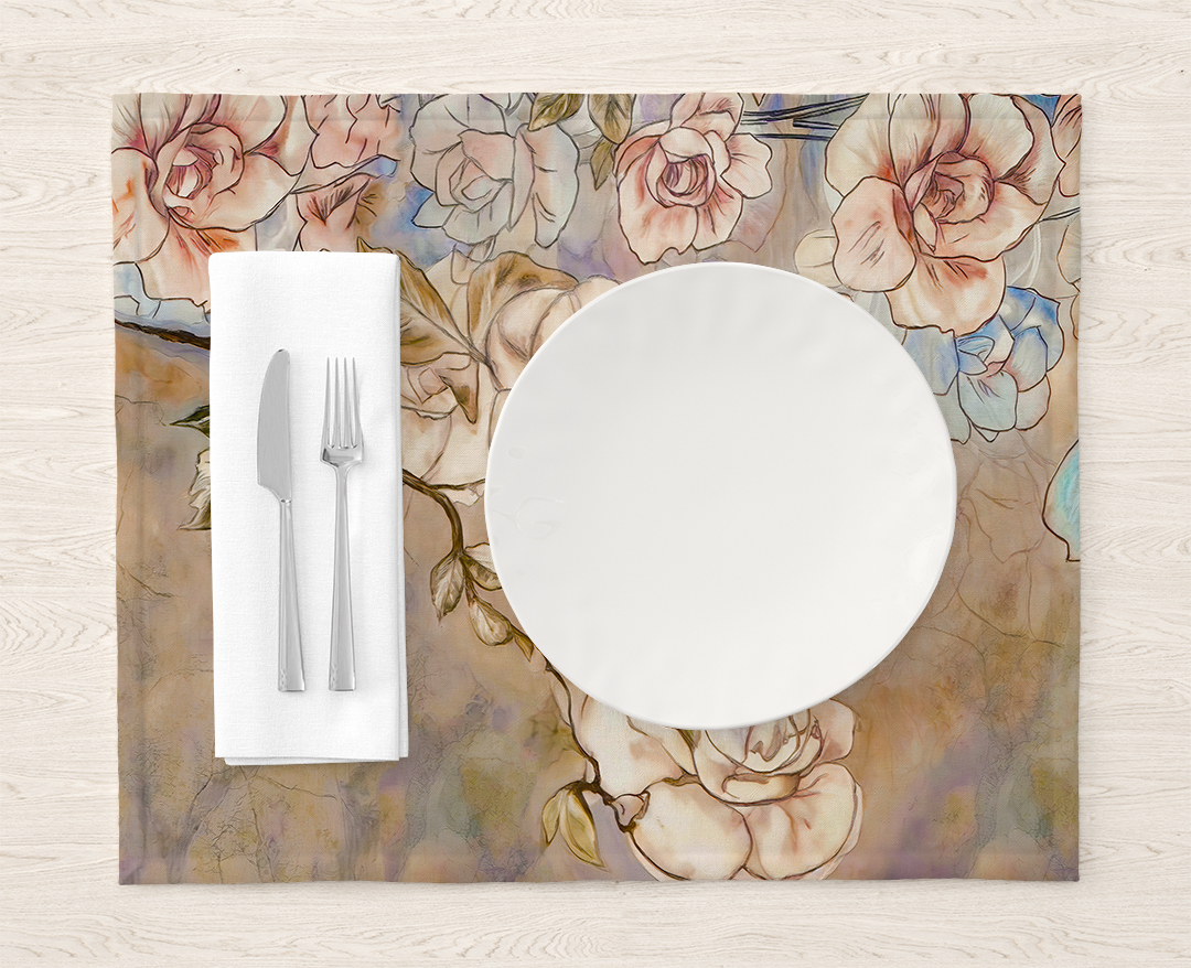 Zamansız Zarafetin İzinde Vintage Gül Bahçesi Amerikan Servis