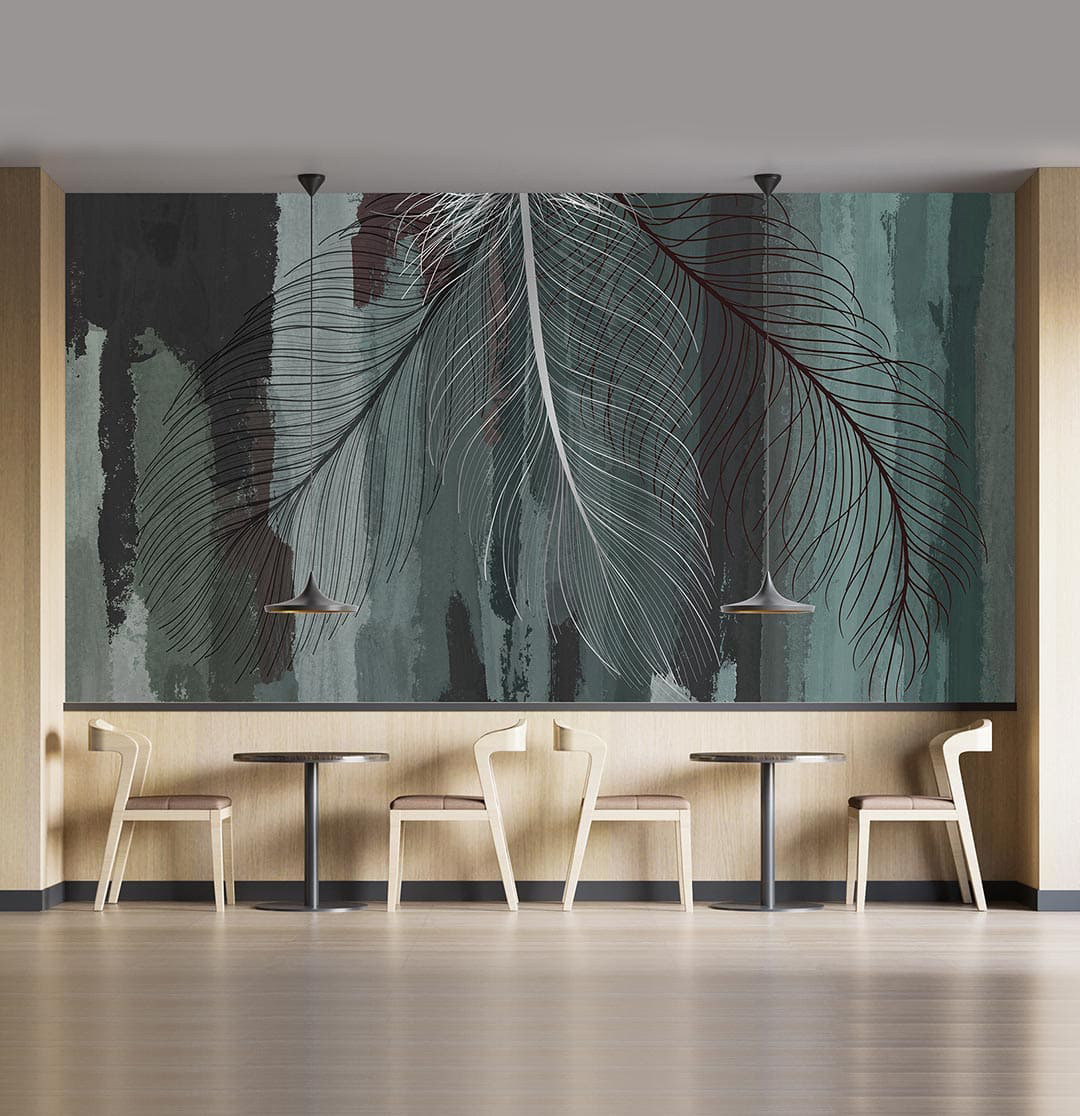 Zarafetin Yaprakla Buluşması Poster Duvar Kağıdı