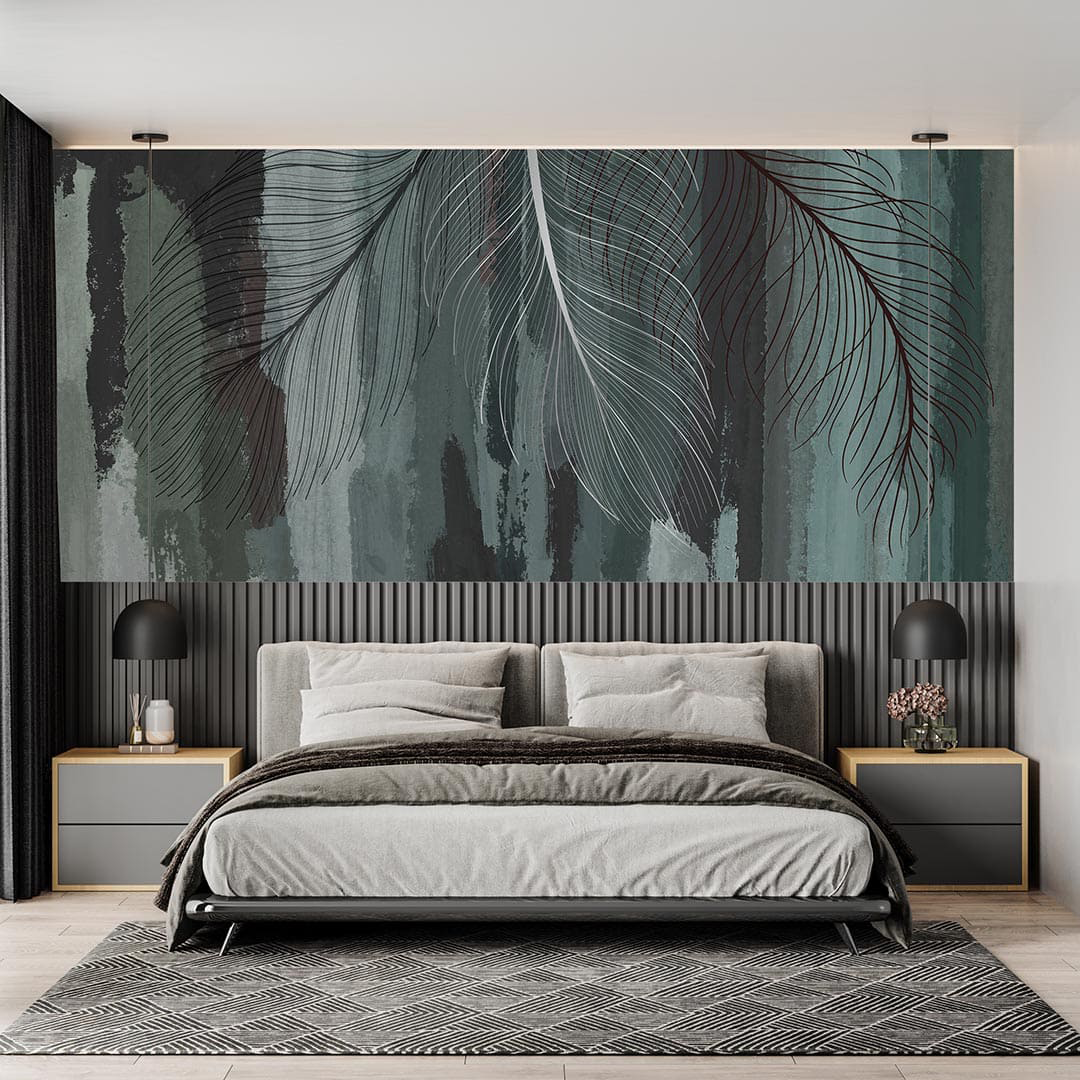 Zarafetin Yaprakla Buluşması Poster Duvar Kağıdı