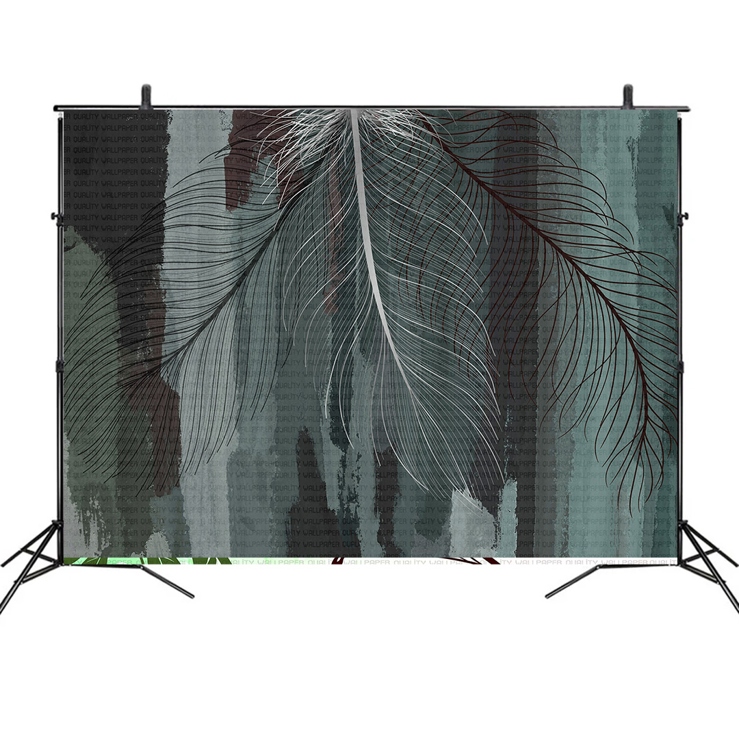 Zarafetin Yaprakla Buluşması Fon Kumaş